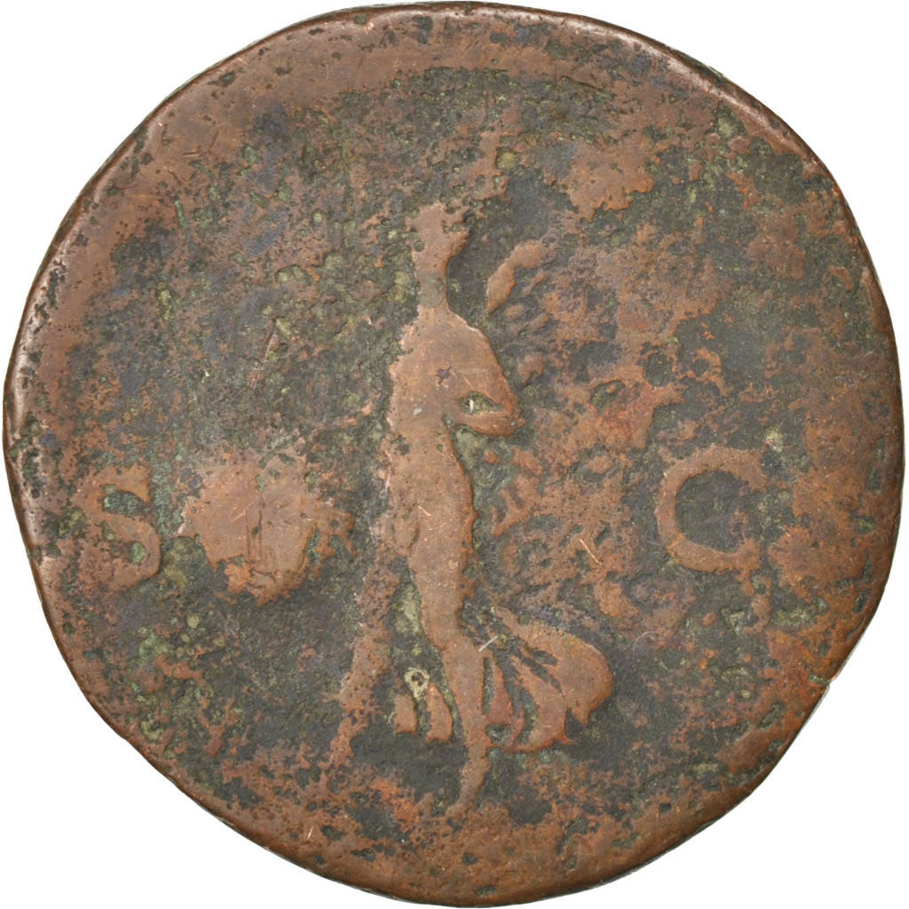 Nero, As, Roma, VF(20-25), Copper, Cohen #302, 9.70