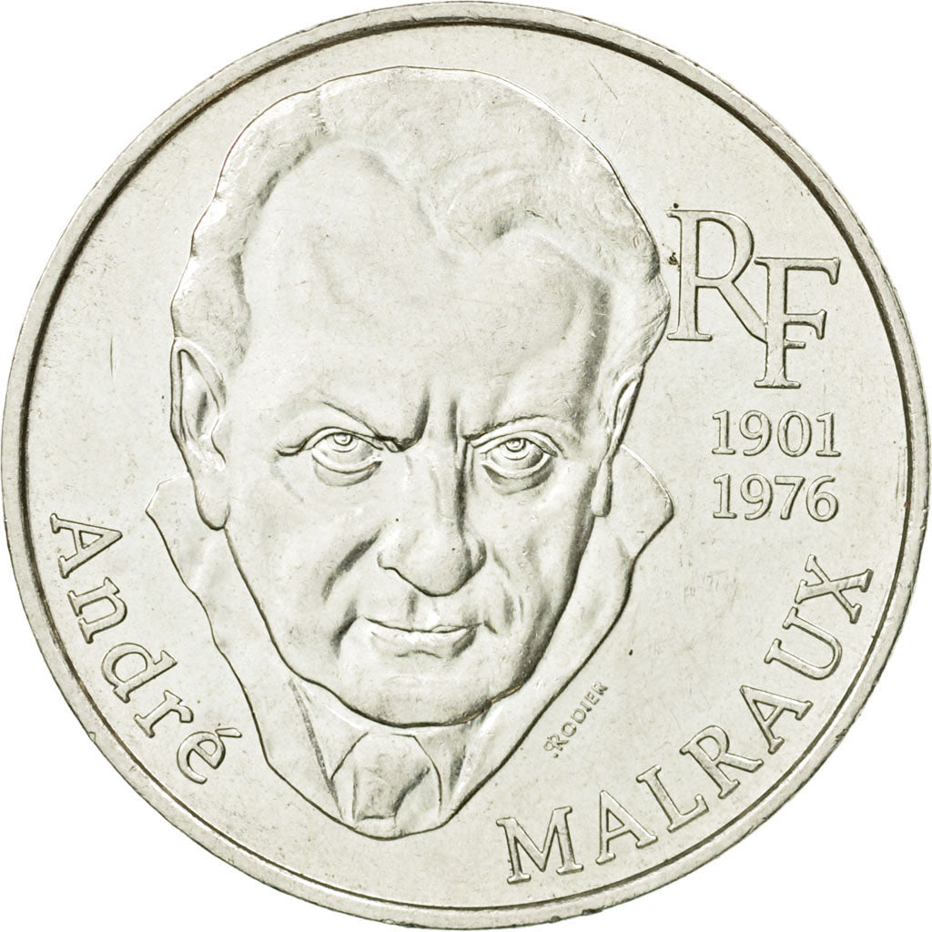 Coin, France, André Malraux, 100 Francs, 1997, Paris, AU(55-58), Silver