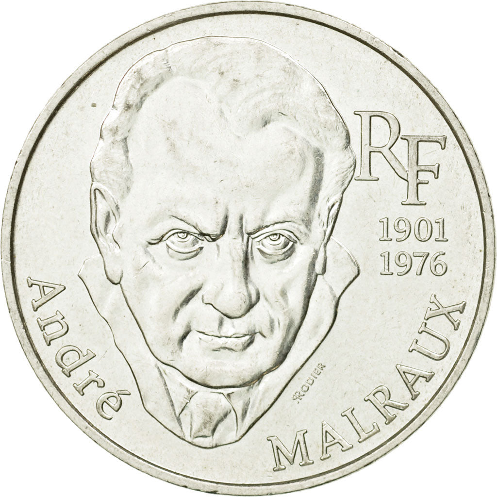 Coin, France, André Malraux, 100 Francs, 1997, Paris, AU(55-58), Silver