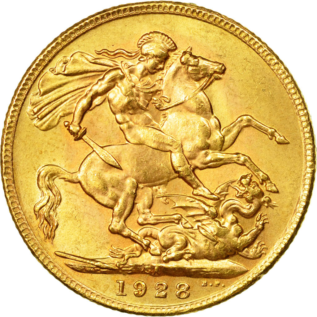 Moneta, Sudafrica, George V, Sovereign, 1928, Pretoria, SPL-, Oro, KM:21