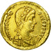 Coin, Theodosius I, Solidus, 379/395, Constantinople, VF(20-25), Gold, RIC:70c