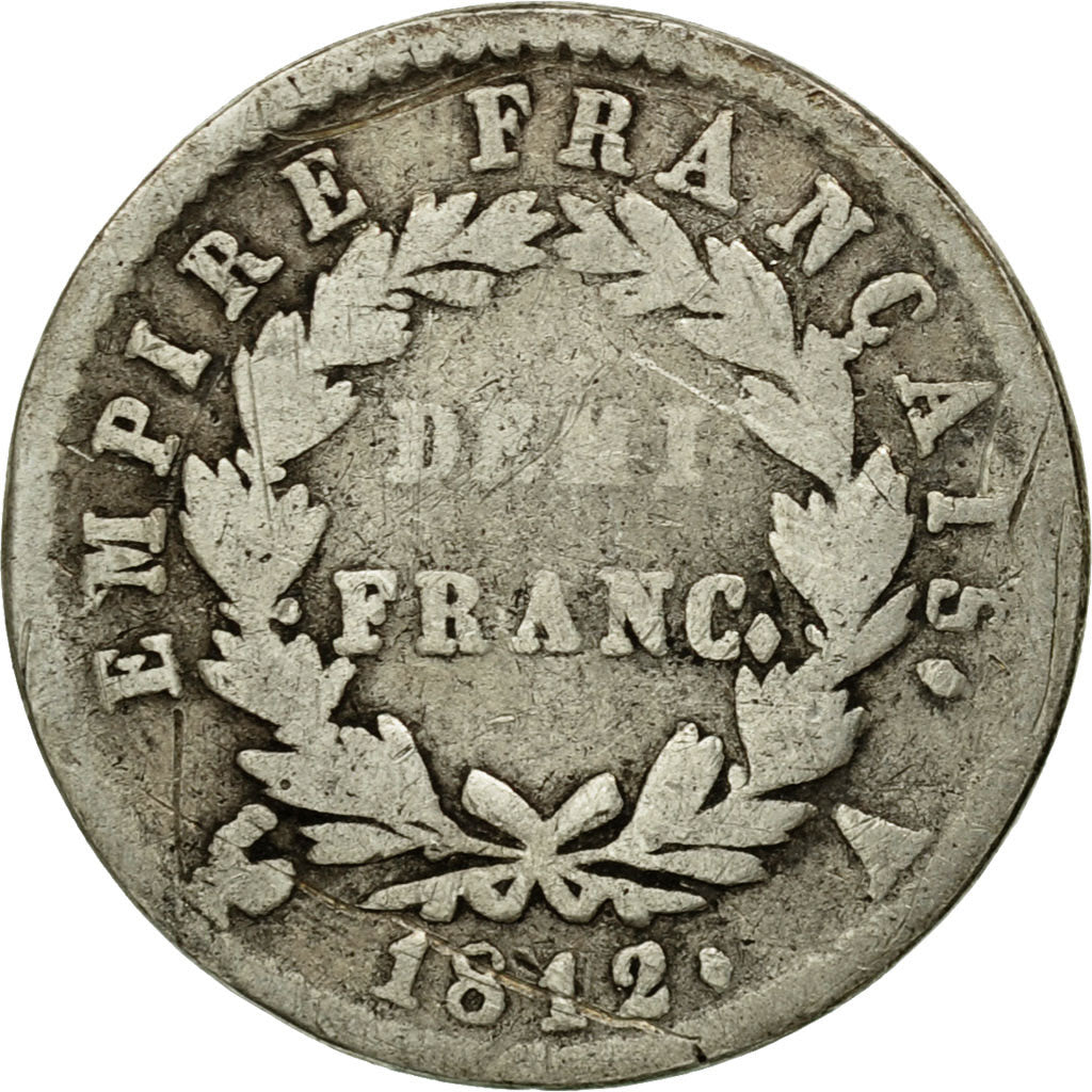 Coin, France, Napoléon I, 1/2 Franc, 1812, Paris, F(12-15), Silver, KM:691.1
