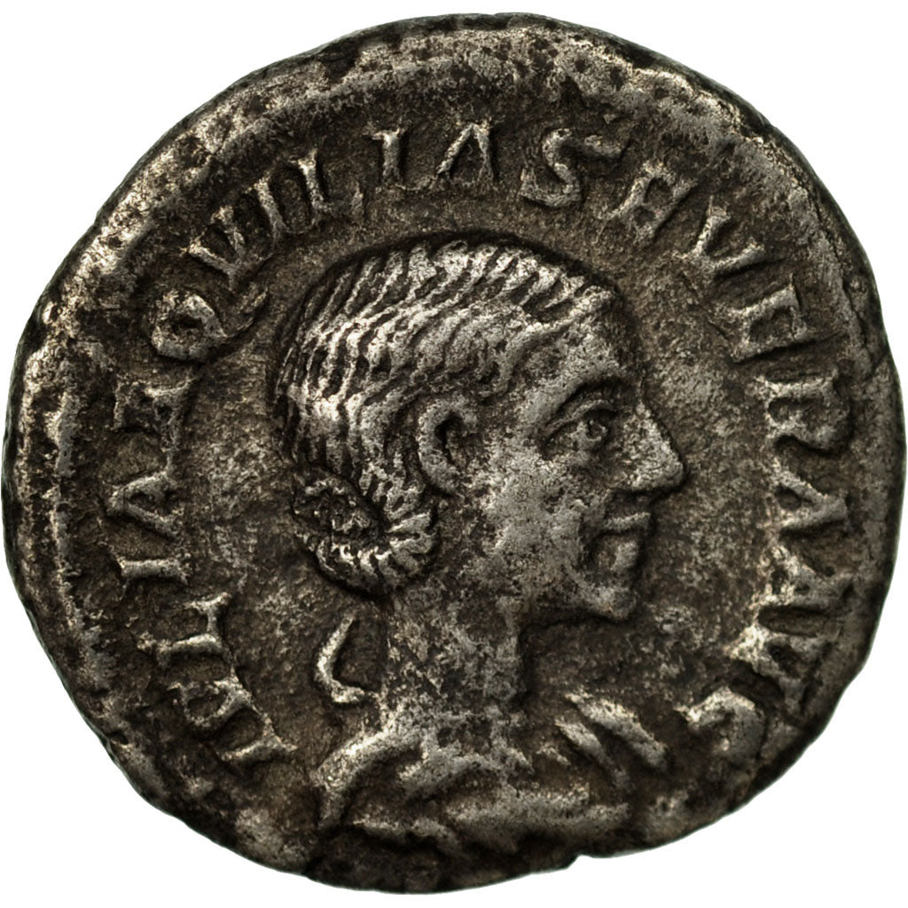 Coin, Aquilia Severa, Denarius, 220, Roma, VF(30-35), Silver, RIC:226