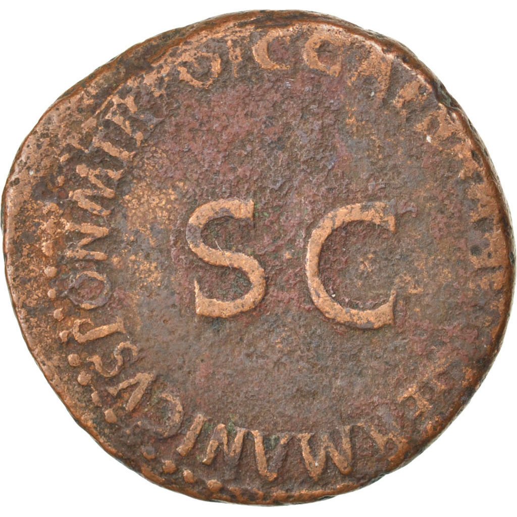 Germanicus, As, Roma, VF(20-25), Copper, Cohen #1, 9.70