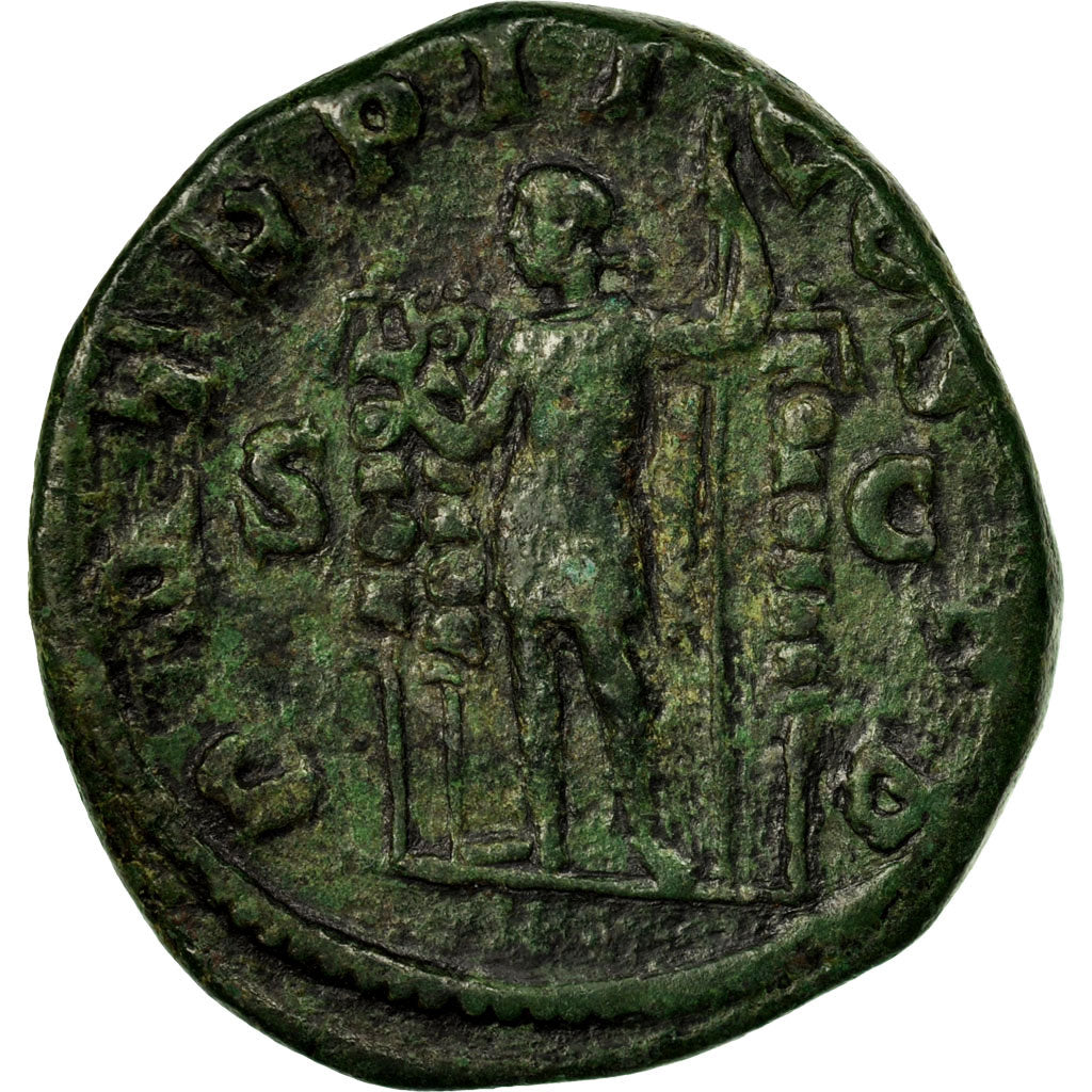 Coin, Maximinus I Thrax, Sestertius, AD 236, Rome, EF(40-45), Copper, RIC:30