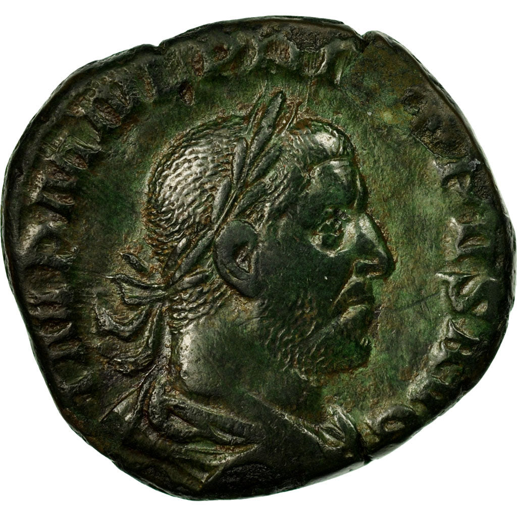 Coin, Philip I, Sestertius, 244-247, Rome, VF(30-35), Copper, RIC:174