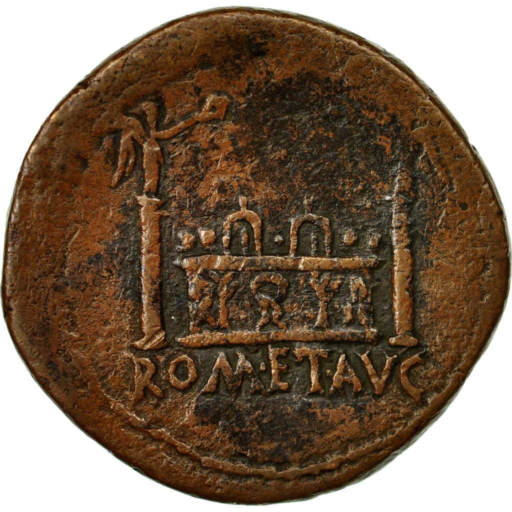 Coin, Augustus, As, Lyon, VF(30-35), Bronze, RIC:230