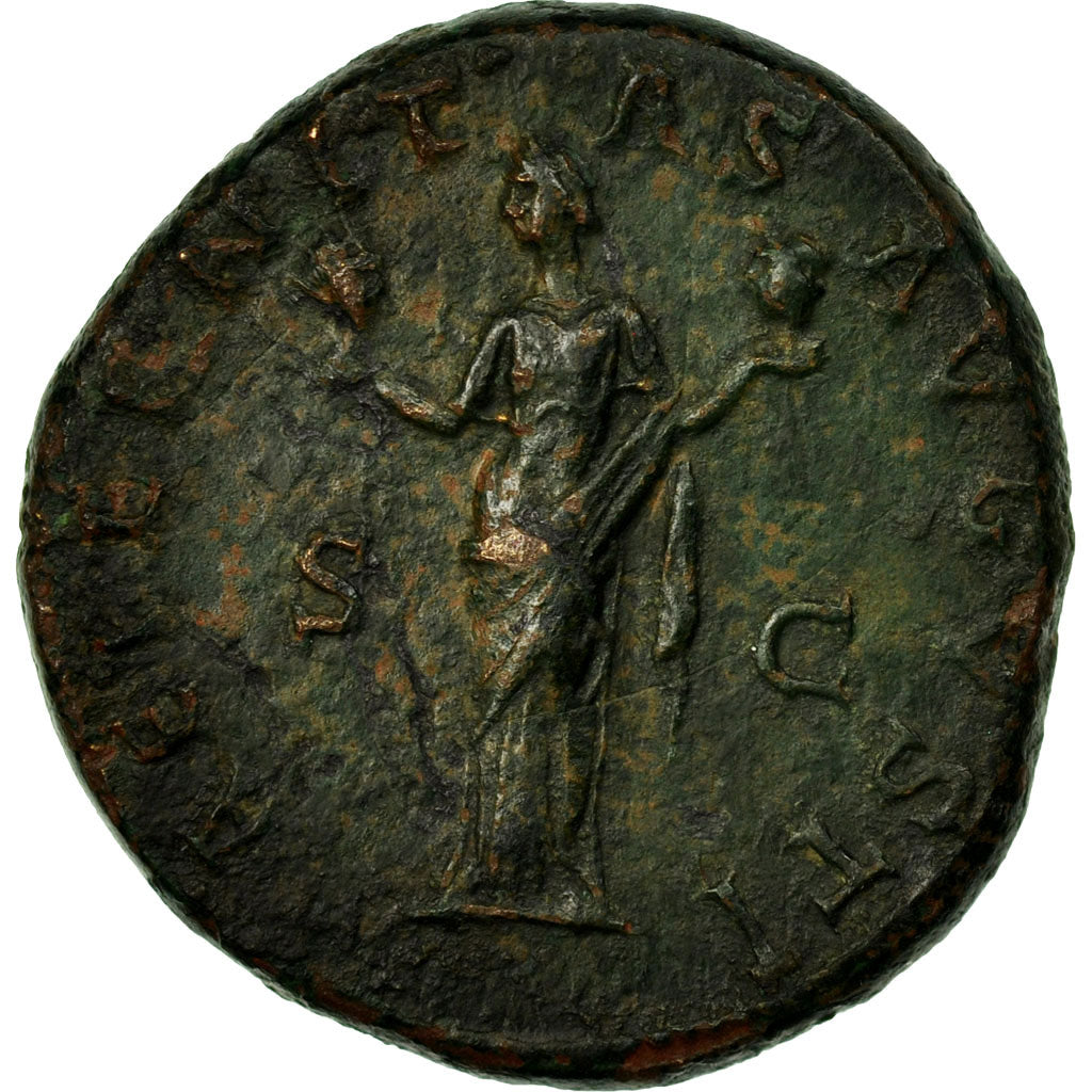 Coin, Hadrian, As, 119-121, Roma, VF(30-35), Copper, RIC:597c