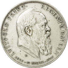 Coin, German States, BAVARIA, Otto, 5 Mark, 1911, Munich, EF(40-45), Silver