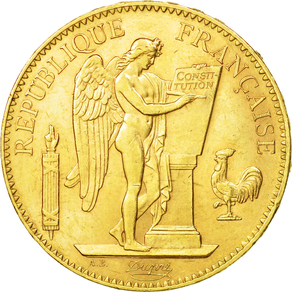 Coin, France, Génie, 100 Francs, 1900, Paris, AU(50-53), Gold, KM:832