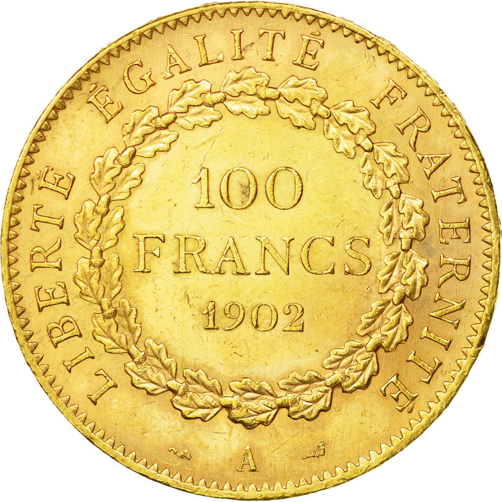 Coin, France, Génie, 100 Francs, 1902, Paris, AU(50-53), Gold, KM:832