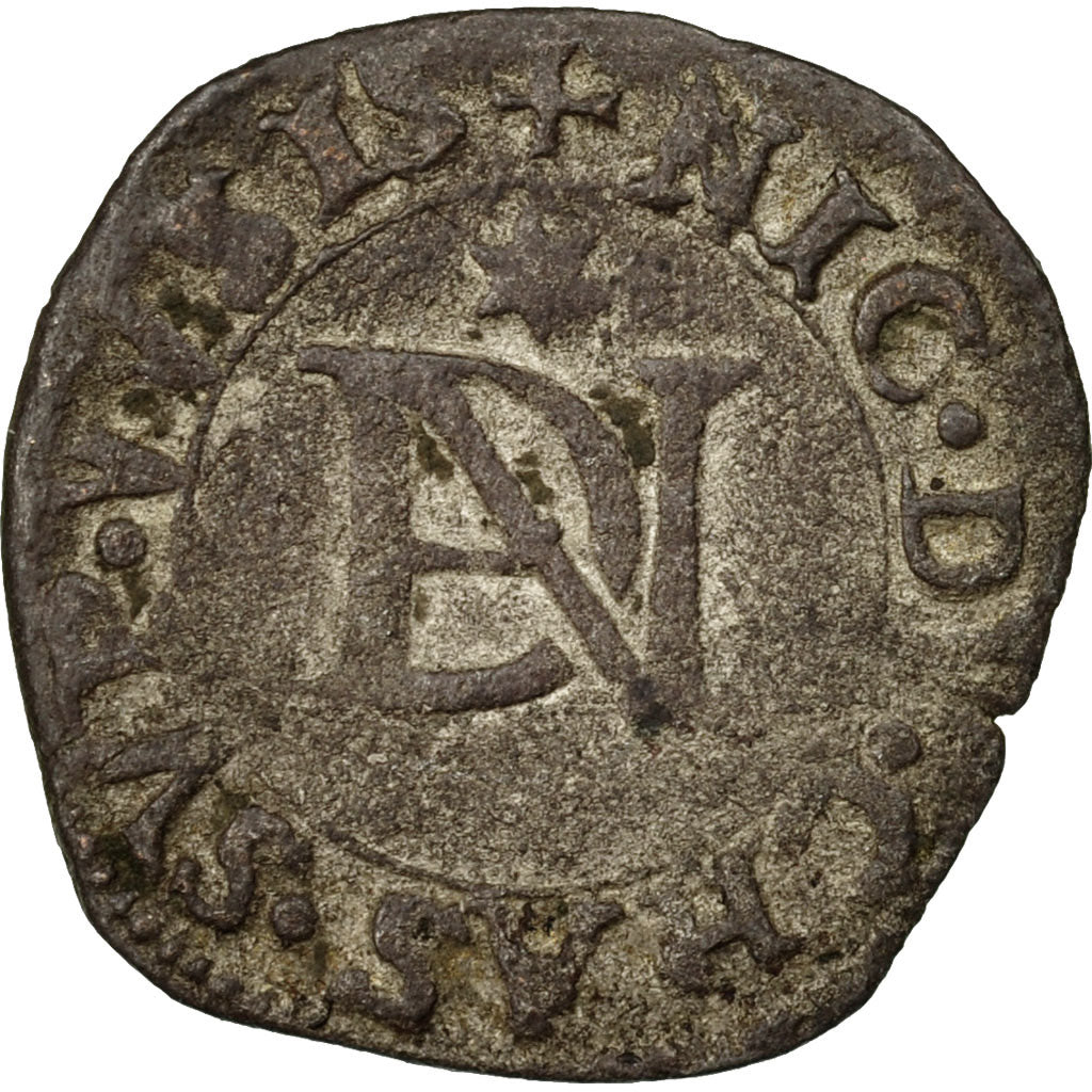 Monnaie, France, Bourgogne, Nicolas II du Châtelet, Liard à la croisette