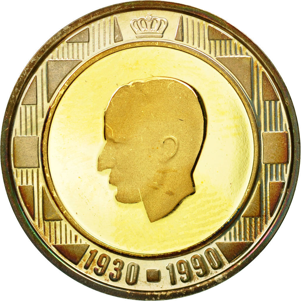 Monnaie, Belgique, 10 Ecu, 1990, Bruxelles, SPL, Bi-Metallic, KM:181