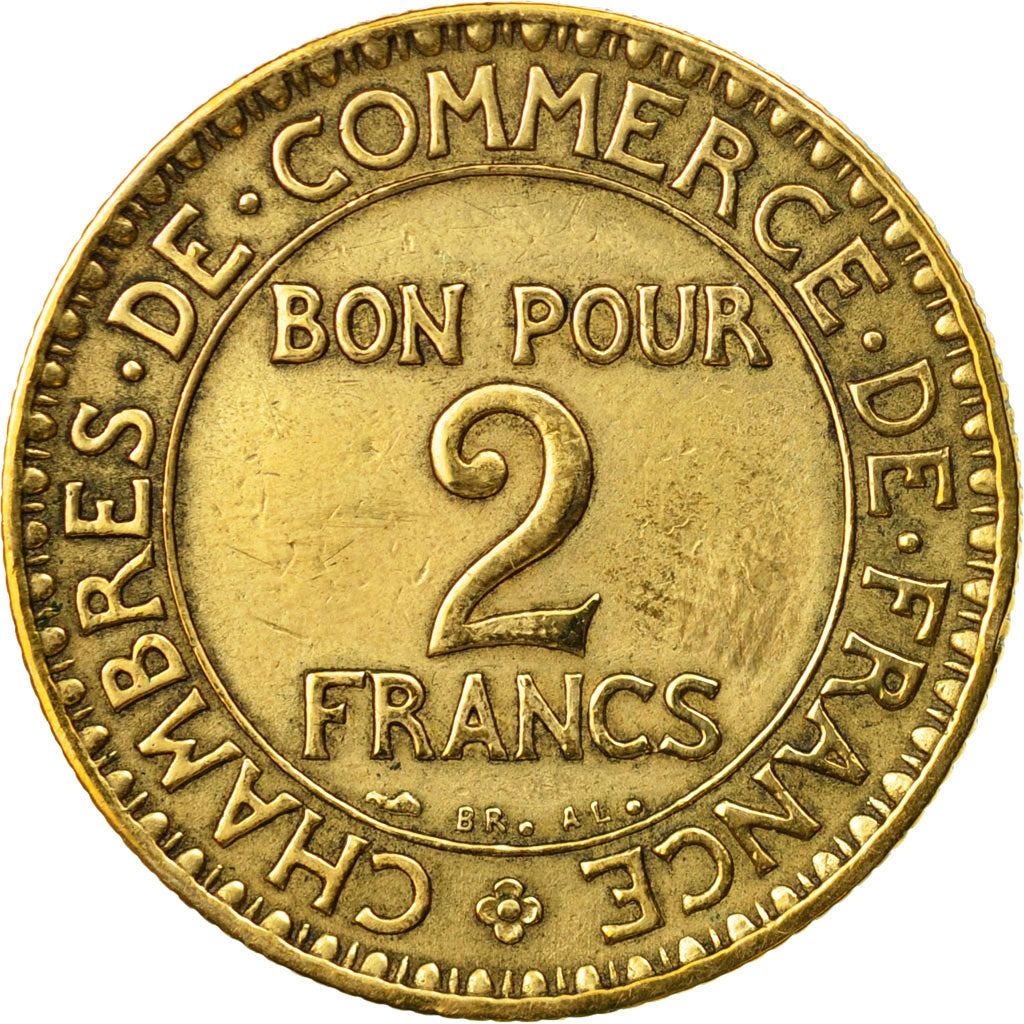 Monnaie, France, Chambre de commerce, 2 Francs, 1920, Paris, TTB+