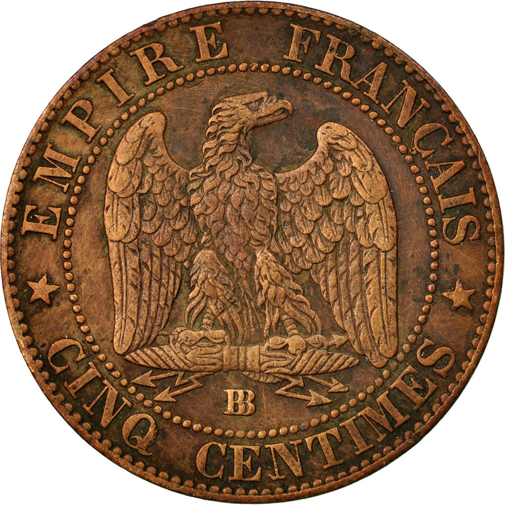 Coin, France, Napoleon III, Napoléon III, 5 Centimes, 1856, Strasbourg