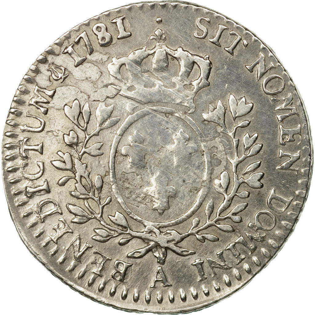 Münze, Frankreich, Louis XVI, 1/10 Écu, 12 Sols, 1/10 ECU, 1781, Paris, SS