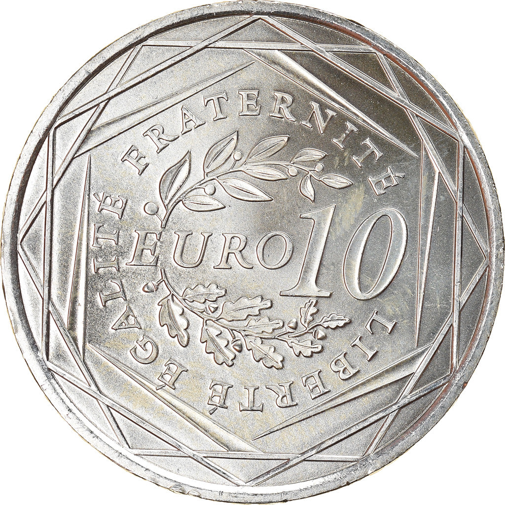 France, 10 Euro, La Semeuse en marche, 2009, Paris, FDC, Argent, KM:1580