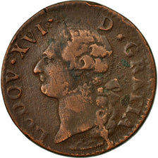 Coin, France, Louis XVI, Sol ou sou, Sol, 1778, Aix, VF(20-25), Copper