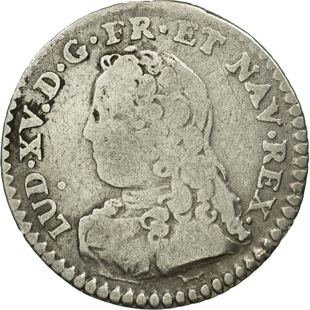 Coin, France, Louis XV, 1/20 Écu  aux branches d'olivier (6 sols), 6 Sols, 1/20