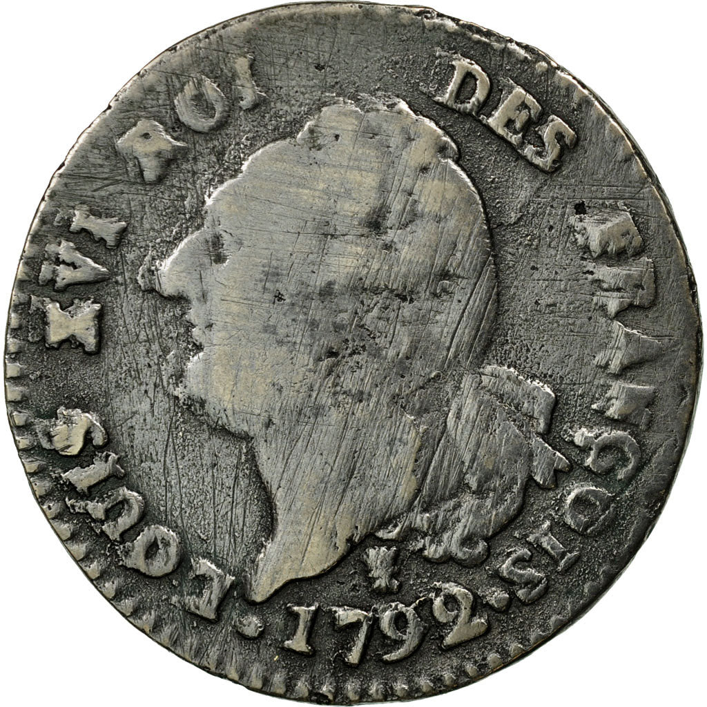 Münze, Frankreich, 30 sols françois, 30 Sols, 1792, Limoges, FAUX, S, Silber