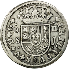 Coin, Spain, Philip V, 2 Reales, 1725, Seville, VF(30-35), Silver, KM:307
