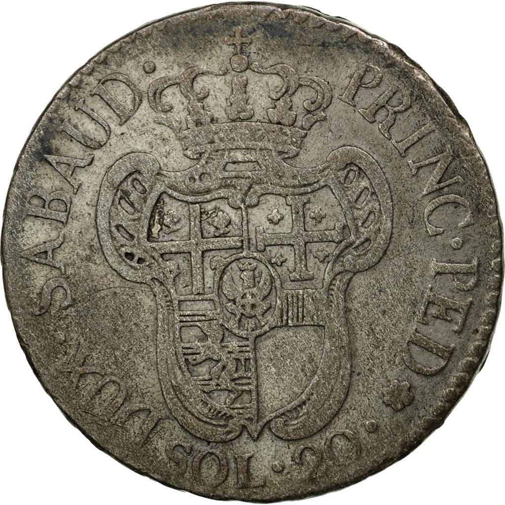 Münze, Italien Staaten, SARDINIA, Vittorio Amedeo III, 20 Soldi, Lira, 1794