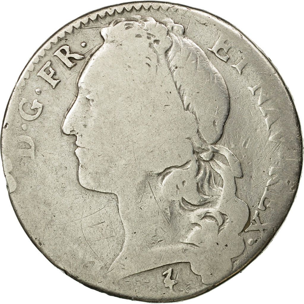 Monnaie, France, Louis XV, 1/2 Écu au bandeau, 1/2 ECU, 44 Sols, 1748, Lille