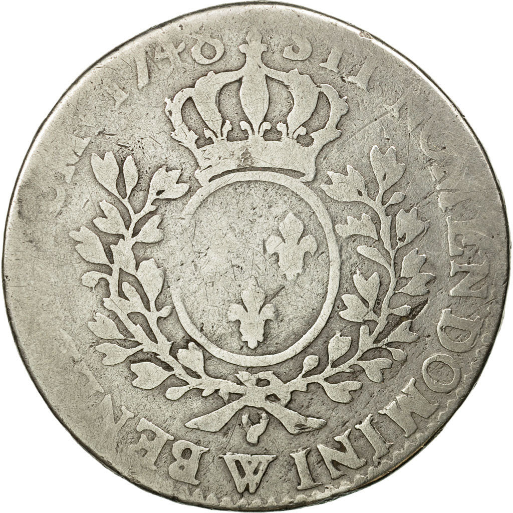 Monnaie, France, Louis XV, 1/2 Écu au bandeau, 1/2 ECU, 44 Sols, 1748, Lille