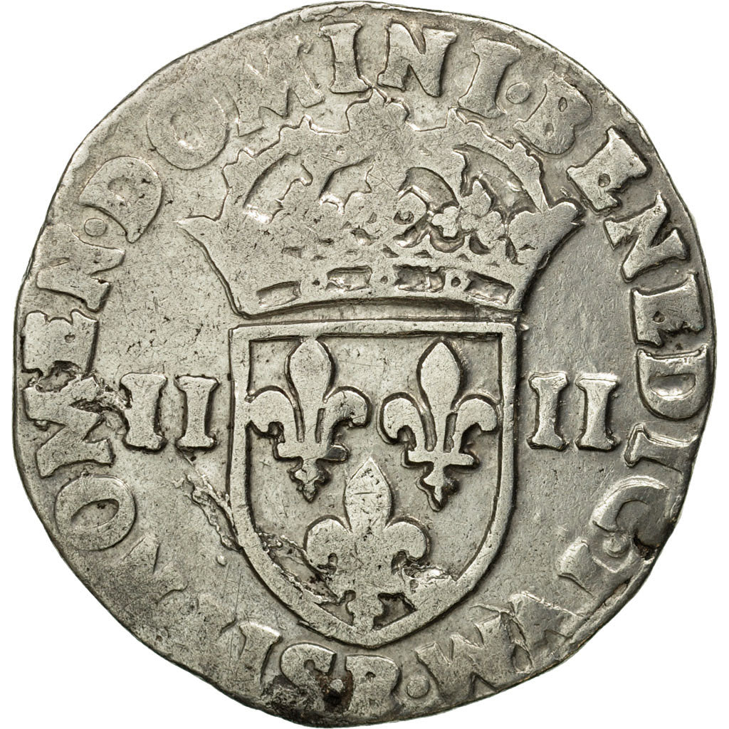 Coin, France, Louis XIII, 1/4 Écu à la croix, 1/4 Ecu, 1615, Rouen, VF(20-25)