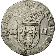 Coin, France, Louis XIII, 1/4 Écu à la croix, 1/4 Ecu, 1615, Rouen, VF(20-25)