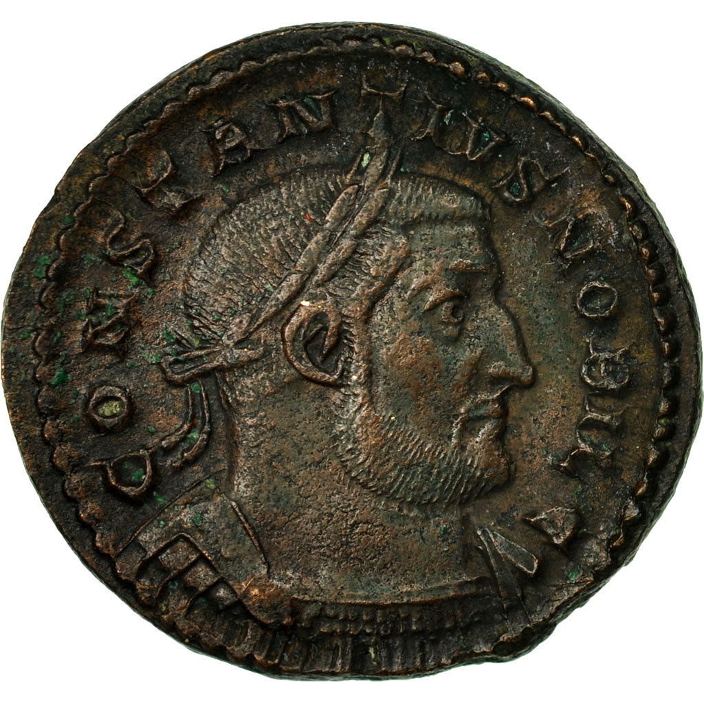 Coin, Constantius I, Follis, 302-303, Trier, AU(50-53), Billon, RIC:530a