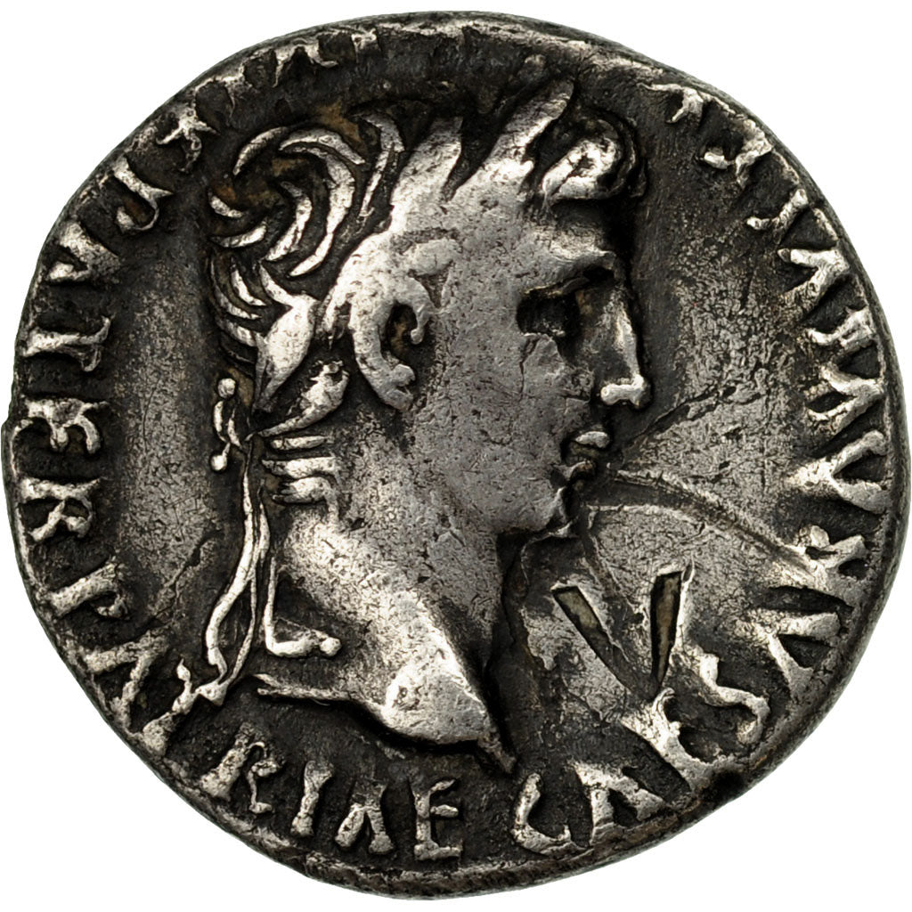 Coin, Augustus, Denarius, 1-12, Rome, EF(40-45), Silver, RIC:208