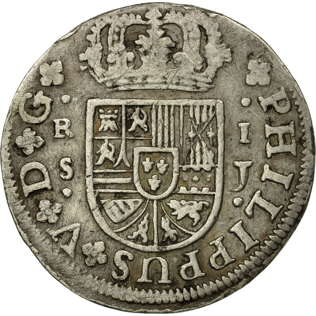 Coin, Spain, Philip V, Real, 1726, Seville, VF(20-25), Silver, KM:306.2