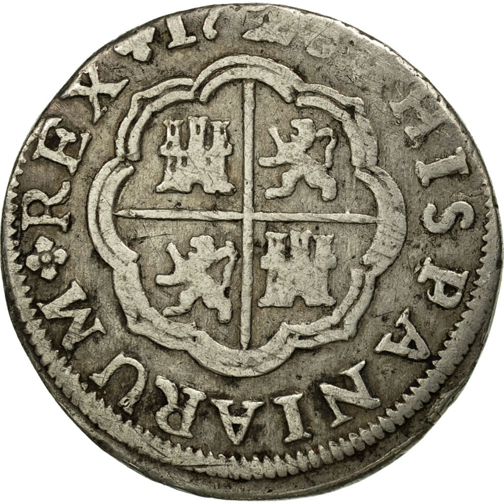 Coin, Spain, Philip V, Real, 1726, Seville, VF(20-25), Silver, KM:306.2