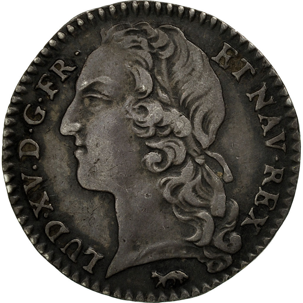Monnaie, France, Louis XV, 1/20 Écu au bandeau (6 sols), 6 Sols, 1/20 ECU