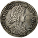 Moneta, Francia, Louis XIV, 1/12 Écu à la mèche longue, 1/12 ECU, 10 Sols
