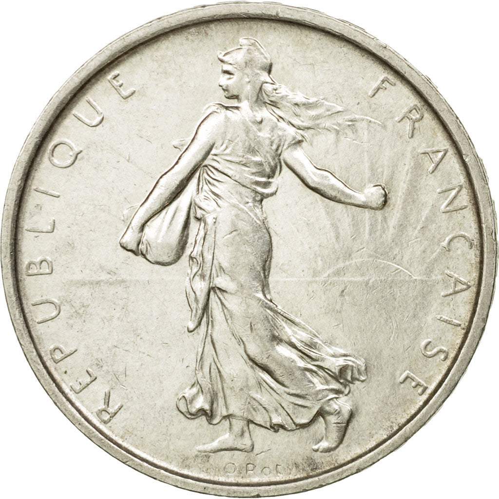 Coin, France, Semeuse, 5 Francs, 1968, Paris, AU(55-58), Silver, KM:926
