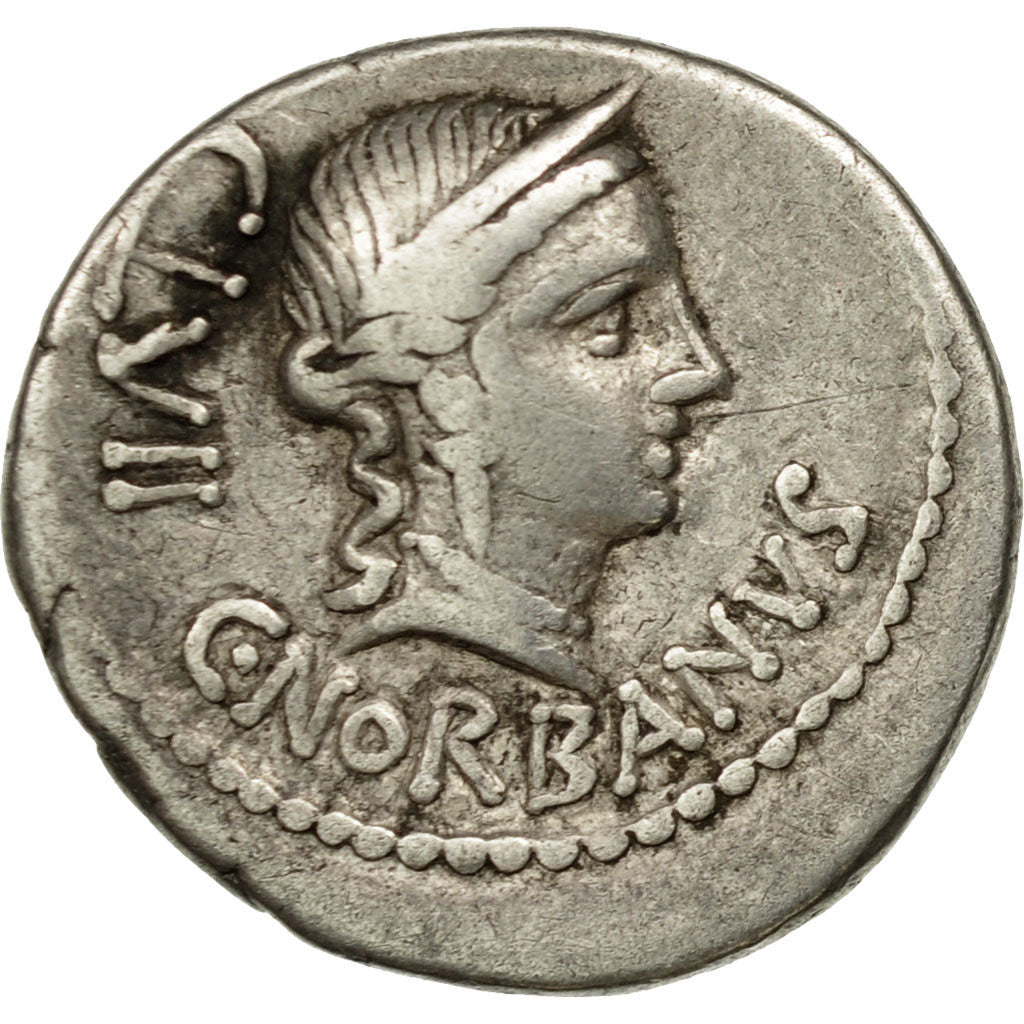 Coin, Norbana, Denarius, Rome, VF(30-35), Silver, Crawford:357/1b