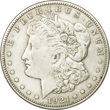 Coin, United States, Morgan Dollar, Dollar, 1921, U.S. Mint, San Francisco
