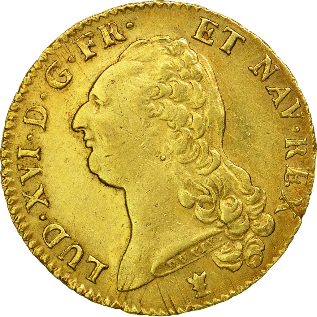 Monnaie, France, Louis XVI, Double louis d'or à la tête nue, 2 Louis D'or