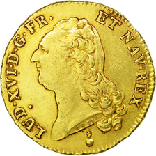 Coin, France, Louis XVI, Double louis d'or à la tête nue, 2 Louis D'or, 1787