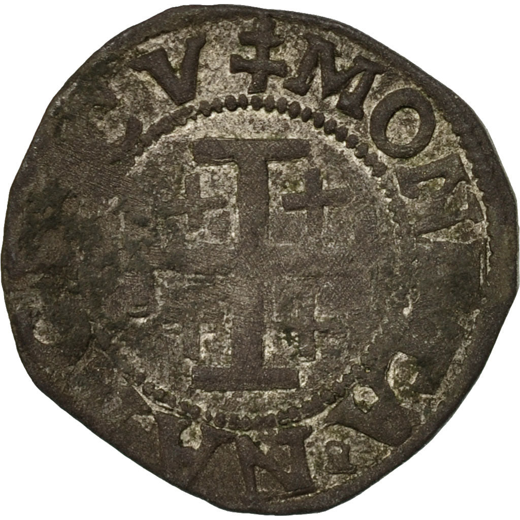 Moneta, Francja, LORRAINE, Charles IV, Double Denarius, Nancy, AU(50-53), Srebro