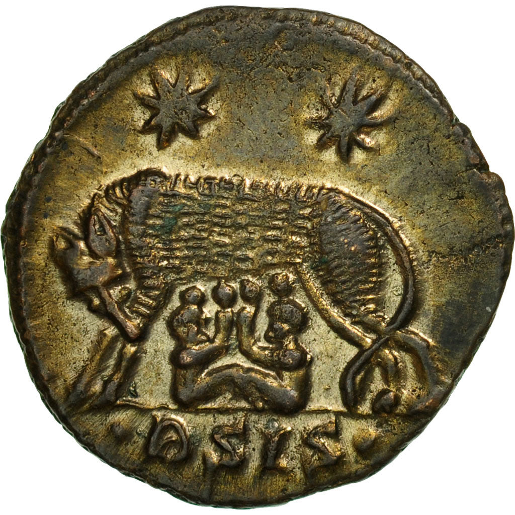 Coin, Roma, City Commemoratives, Nummus, 333-334, Siscia, AU(50-53), Copper