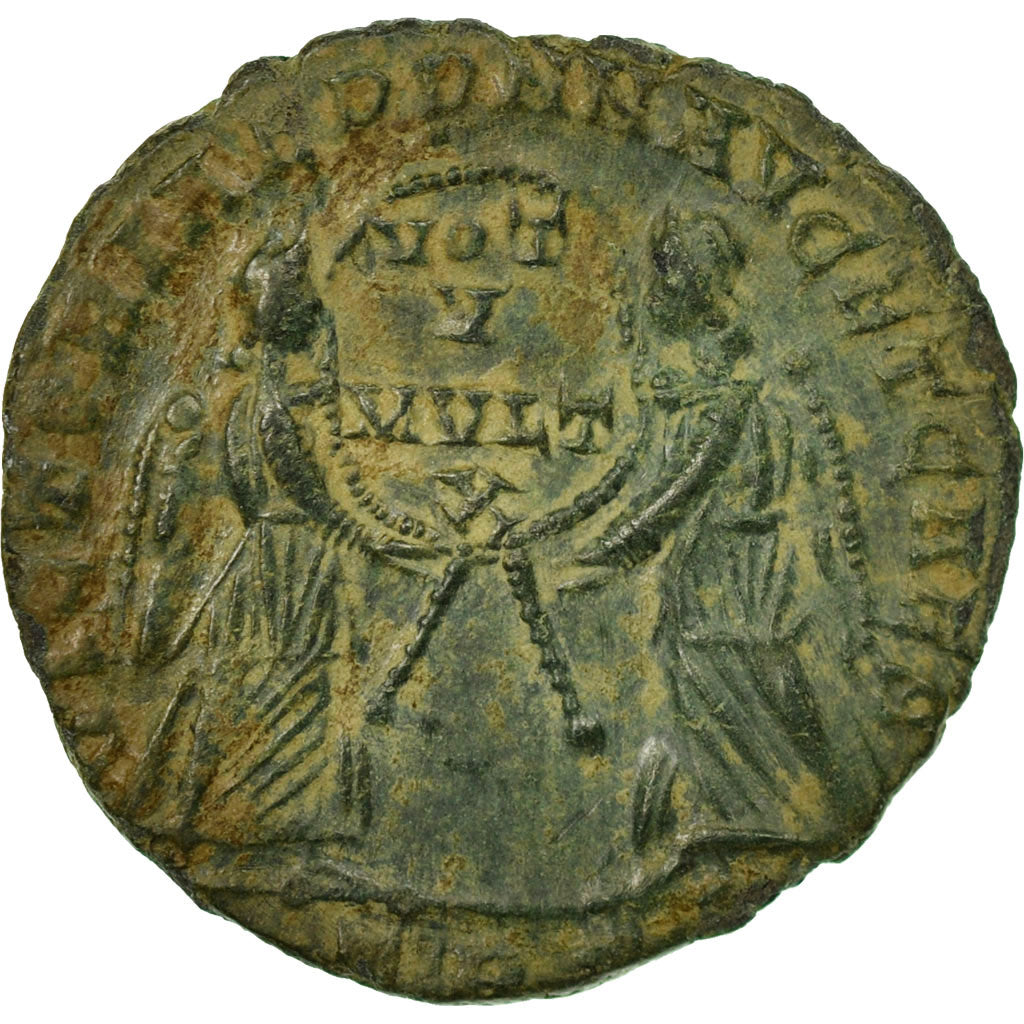 Coin, Magnentius, Maiorina, 352, Trier, AU(50-53), Copper, RIC:312