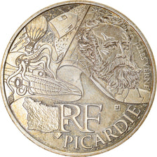 France, 10 Euro, Picardie, 2012, Paris, MS(63), Silver, KM:1882