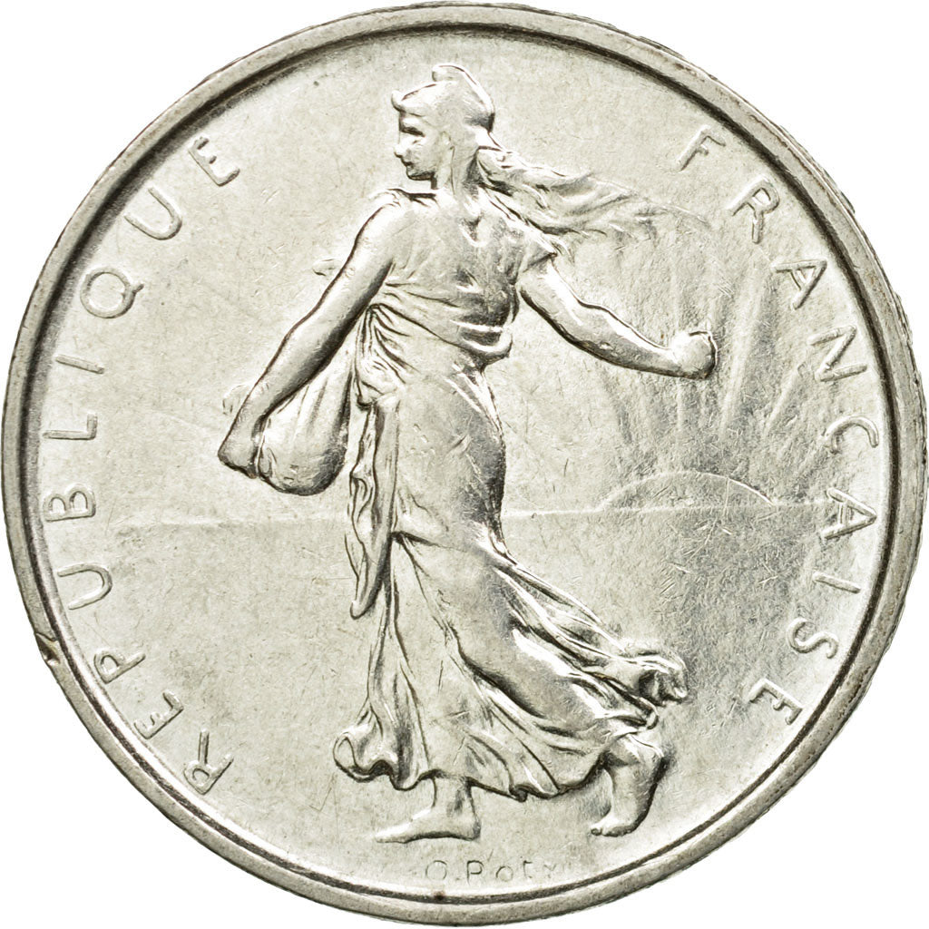 Coin, France, Semeuse, 5 Francs, 1967, Paris, AU(55-58), Silver, KM:926