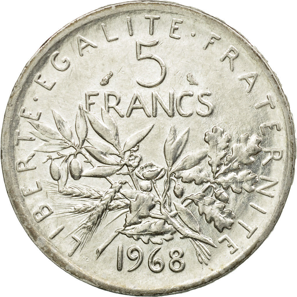 Monnaie, France, Semeuse, 5 Francs, 1968, Paris, SUP, Argent, Gadoury:770