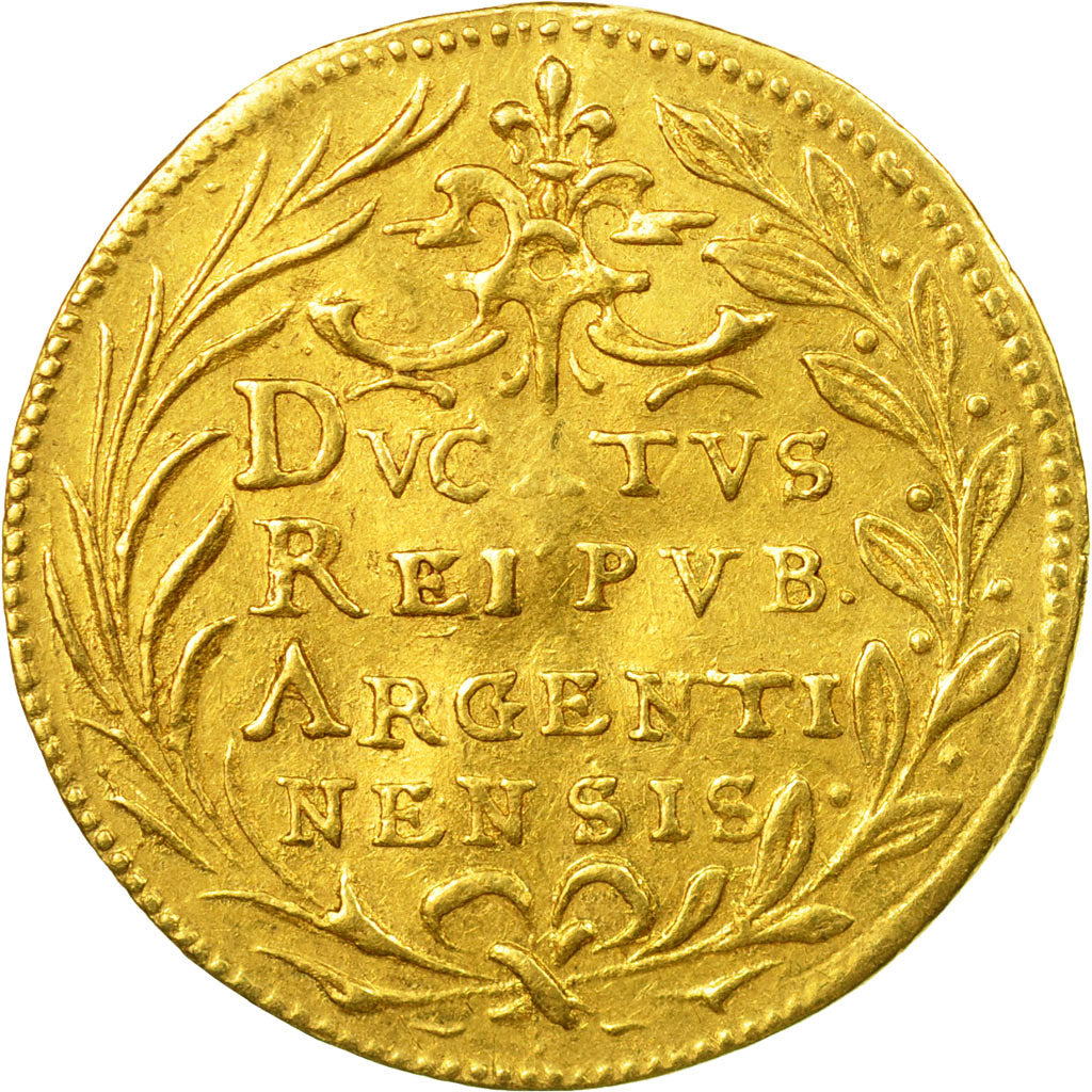 Monnaie, France, Ducat, 1635, Strasbourg, Rare, TTB, Or, Friedberg:237