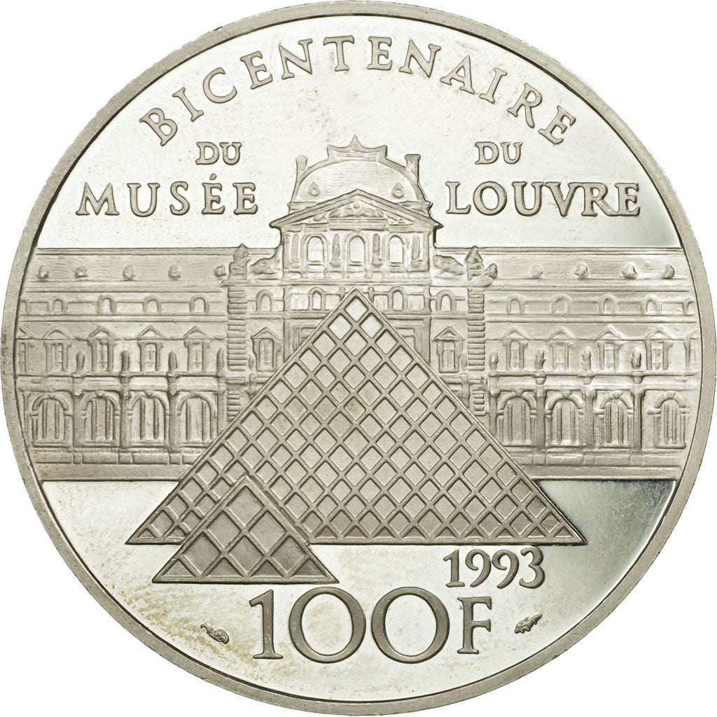 Coin, France, 100 Francs, 1993, Paris, AU(55-58), Silver, KM:1020, Gadoury:C51