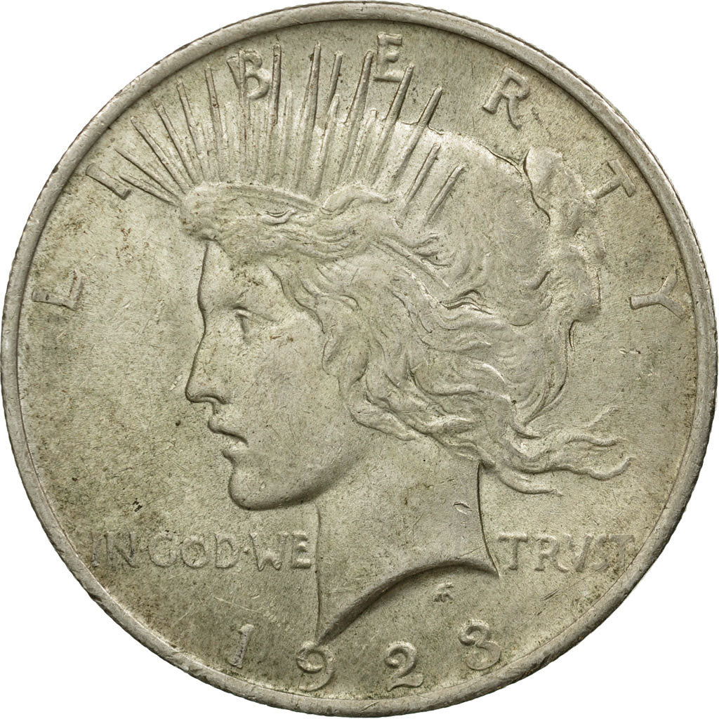 Coin, United States, Peace Dollar, Dollar, 1923, U.S. Mint, Philadelphia